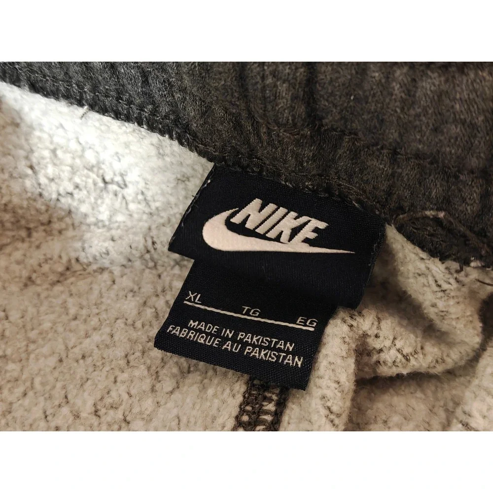 Nike Mens Fleece Sweatpants Charcoal Heather Straight Leg 611458-071 XL